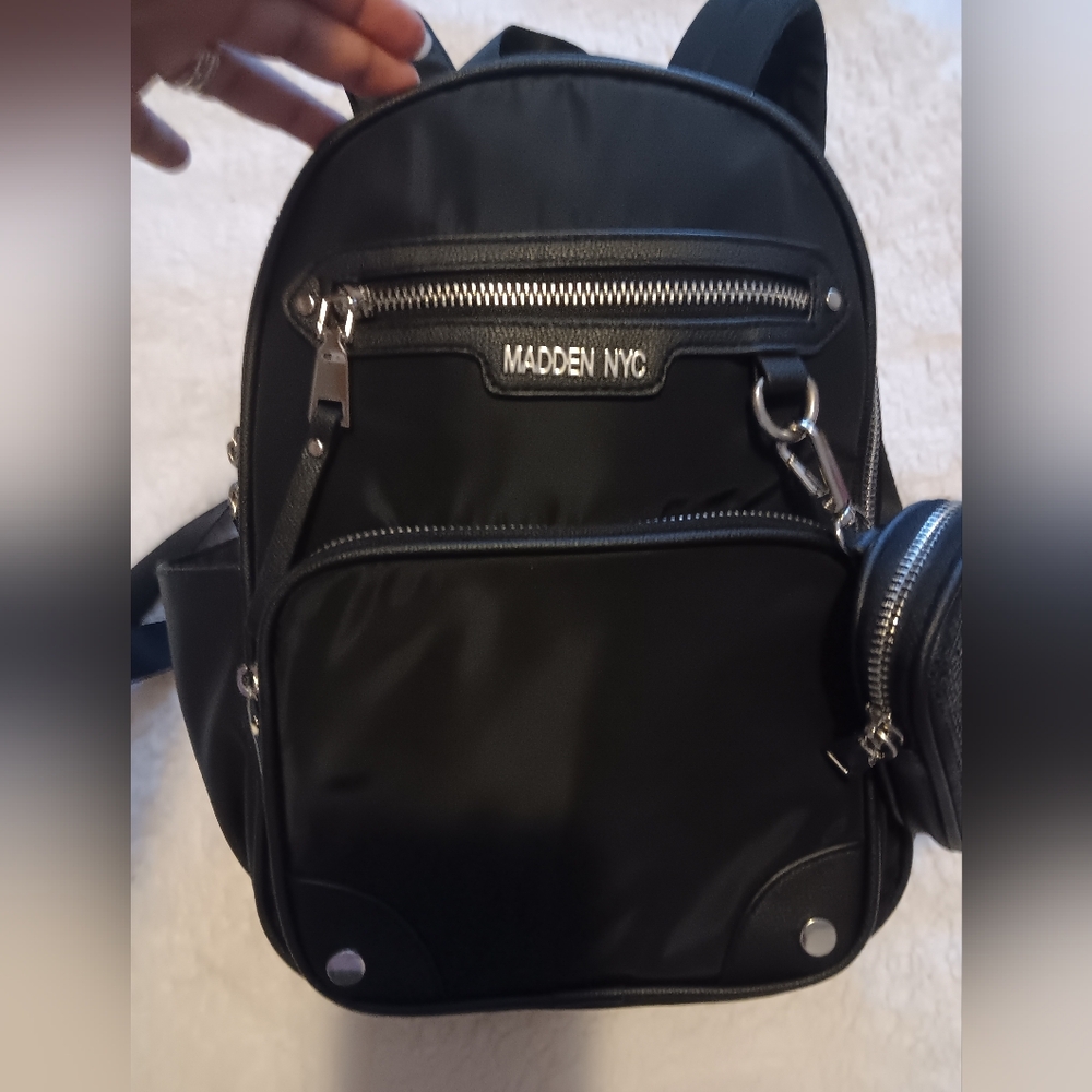 Black Backpack for Women, Madden Nyc,like New